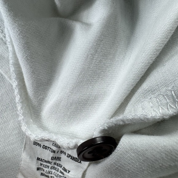 State & Liberty White Blue Colorblock Men's Performance Polo Shirt Size Large - Picture 5 of 6